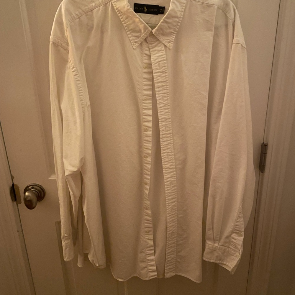 Ralph Lauren White Oxford Button-down Shirt
